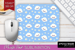Poodle Dog Mouse Pad Sublimation Cute Chibi Puppy Mousepad Product Image 1
