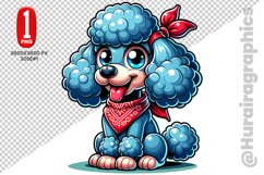 Poodle dog clipart- PNG File Product Image 1