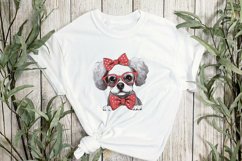Cute Dog With Headband Sublimation Product Image 2