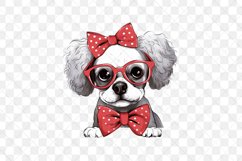 Cute Dog With Headband Sublimation Product Image 3