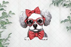 Cute Dog With Headband Sublimation Product Image 1
