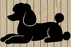 Poodle dog stencil silhouette SVG Product Image 1