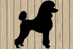 Poodle dog stencil silhouette SVG Product Image 1