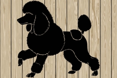 Poodle dog stencil silhouette SVG Product Image 1