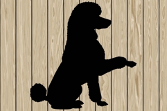 Poodle dog stencil silhouette SVG Product Image 1
