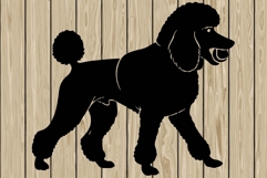 Poodle dog stencil silhouette SVG Product Image 1