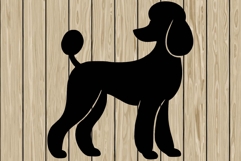 Poodle dog stencil silhouette SVG Product Image 1
