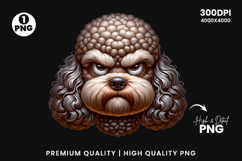 poodle clipart, poodle png, dog clipart, sublimation design, funny dog art, pet clipart, fluffy dog png, animal png, dog lover gift, printable clipart