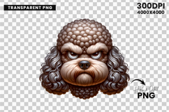 poodle clipart, poodle png, dog clipart, sublimation design, funny dog art, pet clipart, fluffy dog png, animal png, dog lover gift, printable clipart