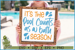 Pool Counts as a Bath SVG File Product Image 2