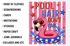Pool Hair Dont Care Sublimation PNG Product Image 3