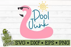 Pool Junk Flamingo SVG File Product Image 2