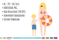 beach day clipart children