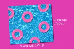 pool party tumbler sublimation wrap