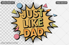 Pop Art Fathers Day Sublimation Product Image 1