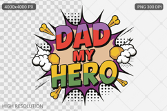 Pop Art Fathers Day Sublimation Product Image 1