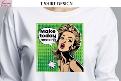 Pop Art Sublimation Design|Positive Quotes T Shirt Product Image 1