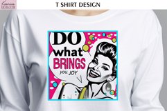 Pop Art Sublimation Design|Positive Quotes T Shirt Product Image 1
