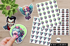 Pop Art Halloween Stickers | Printable Halloween PNG Product Image 1