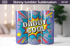 Daddy Cool Pop Art Tumbler Wrap Product Image 1