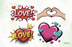Pop Art Valentine PNG Sublimation Product Image 1