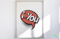Pop Art Valentine PNG Sublimation Product Image 2
