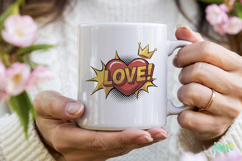 Pop Art Valentine PNG Sublimation Product Image 4