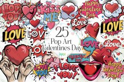 Pop Art Valentines Day Sublimation Product Image 1