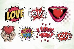 Pop Art Valentines Day Sublimation Product Image 2