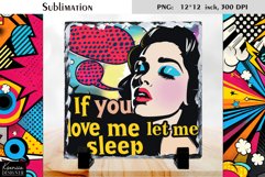 Vintage Pop Art Woman|Funny Quotes Slate Design Product Image 1