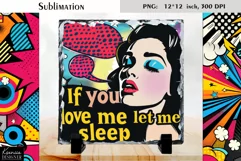 Vintage Pop Art Woman|Funny Quotes Slate Design Product Image 2
