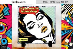 Vintage Pop Art Woman|Funny Quotes Slate Design Product Image 1