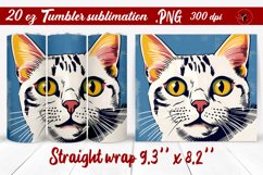 Pop art tumbler | Cat tumbler wrap Product Image 1