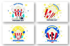 11 National Popcorn Day Illustration Product Image 3