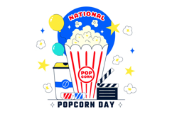 11 National Popcorn Day Illustration Product Image 4