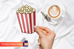 Popcorn Sticker, Popcorn Party Sticker, Popcorn Art Product Image 1