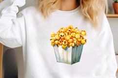 Popcorn Watercolor Clipart Product Image 2