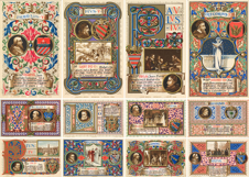 12 Illuminated Artworks of Catholic Popes -19th Century Art Product Image 2