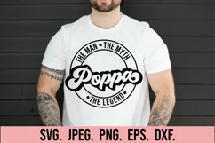 The Man The Myth Poppa SVG - Fathers Day SVG - Most Loved Product Image 2
