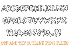 Popped Balloons Alphabet Font Lettering ABC OTF TTF Type Product Image 2