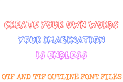 Popped Balloons Alphabet Font Lettering ABC OTF TTF Type Product Image 3
