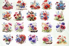 Poppies Flower Watercolor Illustrations 46 Variations Product Image 4