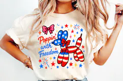 Patriotic Red, White and Blue, Sublimation|4th of July PNG Product Image 3