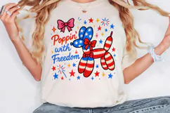 Patriotic Red, White and Blue, Sublimation|4th of July PNG Product Image 2