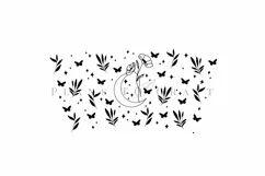 Poppy birth flower starbucks 16oz hot cup tumbler wrap svg presized template for tumbler grande suitable for cricut and silhouette
