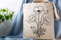 Poppy Flowers Svg,4 Flower Svg Cut Files Product Image 3