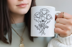 Poppy Flowers Svg,4 Flower Svg Cut Files Product Image 4