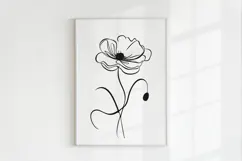 Minimalist Floral Line Art Clipart SVG | PNG | EPS Product Image 4