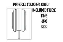 Popsicle Coloring Sheet Product Image 1