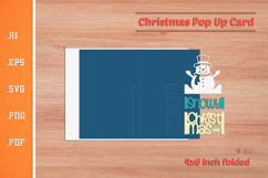 Christmas Pop-up Card SVG - Portrait 4x6 v3 Product Image 2